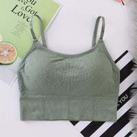 The New Threaded Chest Wrap Running Shockproof Sports Bra