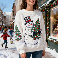 Women's 3D-printed Casual Christmas Hoodie