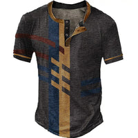Men's T-shirt Casual Digital Printing Loose Short Sleeve