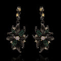 Diamond Flower New Fashion Retro Creative Earring Accessories