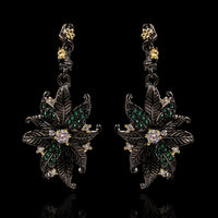 Diamond Flower New Fashion Retro Creative Earring Accessories