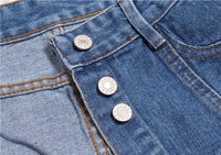 Fashionable All-match Denim Girdle With Women's Decoration
