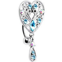 Love Wings Navel Ring Reverse Upside Down