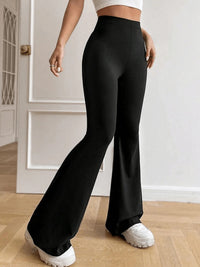 2026 Summer New High-Waisted Flared Pants For Women, Stretch Slim Fit Horseshoe Pants