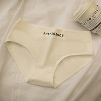 Women's Cotton Antibacterial Bottom Crotch Mid-waist Triangular Pants