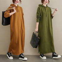 Womens Loose Fitting Long Sleeve Dress
