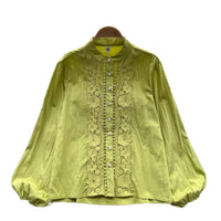 French Shirt Women's Early Autumn New Sweet Heavy Lace
