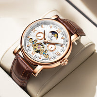 Calendar Large Dial Stylish Thin Mechanical Watch