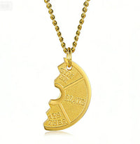 European And American-style Fitness Dumbbell Plate And Barbell Necklace For Men