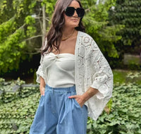 Womens Stylish Lace Hollow-Out Sun-Protective Cardigan