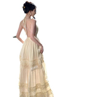 French-style Seductive Bohemian Halter Strap Dress For Women