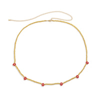 Trendy Single-layer Small Daisy Rice Bead Waist Chain