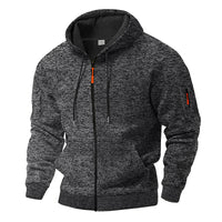 Heavy Fleece-lined Vintage Cationic Cargo Trendy Sports Sweater