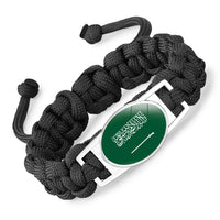 Flag-pattern Woven Adjustable Paracord Bracelet