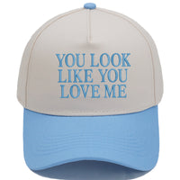 Embroidered Color-Block Casual Baseball Cap For Men And Women