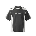 Contrast Color Letter Print Short-sleeve Men