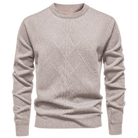 Fleece-lined Thick Round Neck Knitted Undershirt