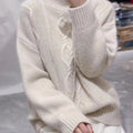 Loose Thick Pullover High Purity Woolen Sweater For Women