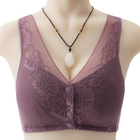 Fashion New Lace Front Buckle Women's Bra