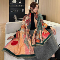 Artificial Cashmere Scarf Elegant Shawl Fashion High Sense