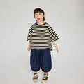 Summer Children Korean Striped Loose T-shirt