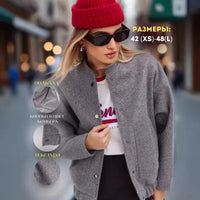 Versatile Pocketed Loose-Fit Bomber Jacket Coats