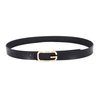 Belt Women's Genuine Leather Simple Smooth Buckle