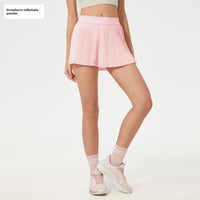 Quick-drying Breathable High-waisted Pleated Skirt For Fitness And Yoga