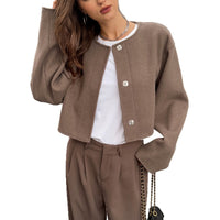 Women's Solid-color Long-sleeve Jacket