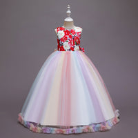 CUHK Kids' Printed Mesh Rainbow Skirt