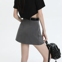 Small High Waist Slimming Sheath A- Line Skirt