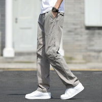 Spring And Autumn Cotton Sports Overalls Men's Plus Sizes Pants