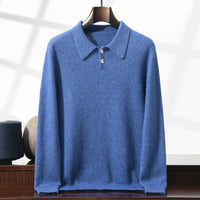 Men's Knitted Autumn And Winter Leisure Long Sleeve Pullover Top