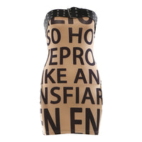 Sexy Slimming Figure-Hugging Printed Tube Dress