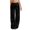 New European And American-style Solid-color Pocket Elastic-cuff Casual Trousers