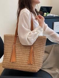 Large Capacity Handmade Storage Cotton And Linen Shoulder Bag