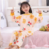 Children's Pajamas Women's Winter Plus Velvet Thick