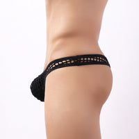 Translucent Mesh Thong U Convex Cutout