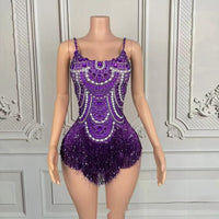 Women's Creative All-Match Solid-Color Tassel Dress