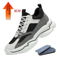 Men's Fashion Cowhide Mesh Lining Sneakers