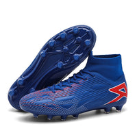 Turf Soccer Shoes Men's High-top Plus Size Football Shoes