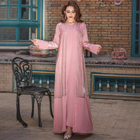 Cherry Blossom Yarn Two-Piece Cardigan Dress