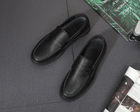 New Ultra-soft Men's Driving Casual Leather Korean Retro Slip-on Business Shoes