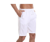 Men's Casual Solid Color Quarter Beach Pants
