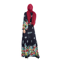 European And American Large Swing Loose Print Dress