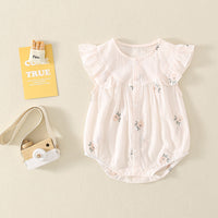 Newborn Short Sleeve Princess Rompers