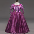 Girls' Fashion Simple Solid Color Princess Dress