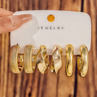 Fashionable Tassel Simple Creative And Personalized C-Shaped Waterdrop Stud Earrings