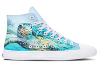 Fashion Print Couple High-Top Canvas Shoes