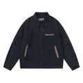 American Retro Loose Casual Long Sleeve Polo Collar Jacket